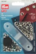 Eyelets with washers 4 mm