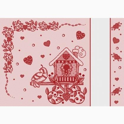 Joan Elliott Christmas tablecloths (2) - Birdhouse Red