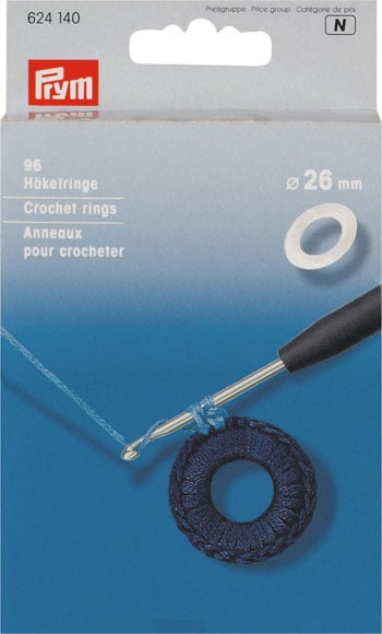 Crochet rings flat profile 26mm