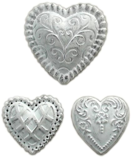 Resin Embellishments - With All My Heart