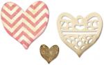Sizzix Thinlits Die Set 4PK - Medallion, Layering Heart