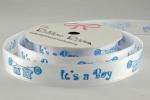 Ribbon 15mm - It's a Boy - Blue