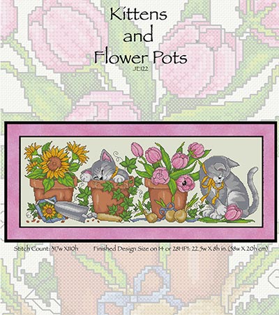 Kittens and Flower Pot