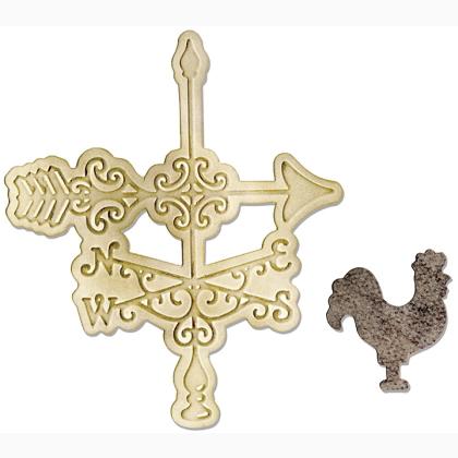 Sizzix Bigz Die w/Bonus Text. Imp. - Weathervane