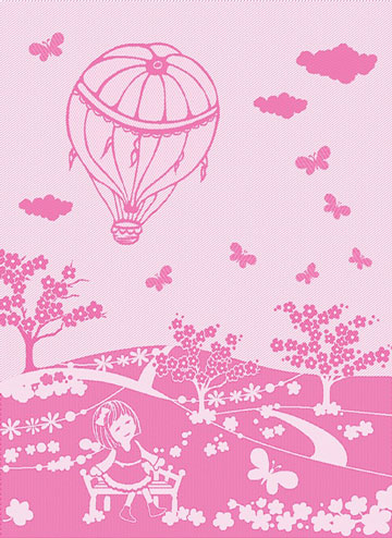 Mongonfiera kitchen towel - Pink - Spring