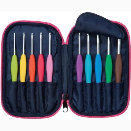 Amour Crochet Hook Set with case From Clover - Knitting and Crocheting  Needles - Accessories & Haberdashery - Casa Cenina