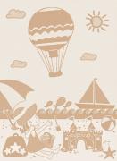 Mongonfiera kitchen towel - Biscuit - Summer