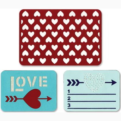 Sizzix Thinlits Die Set 3PK - Love