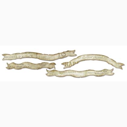 Sizzix Sizzlits Decorative Strip Die - Tattered Banners