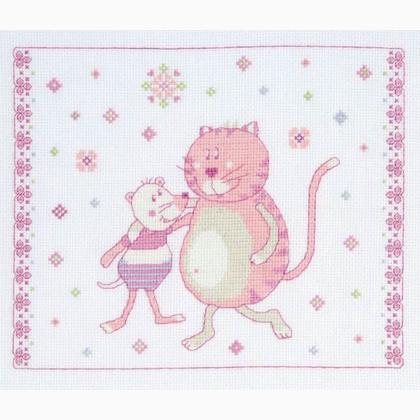 Mice and Kittens Sampler - Light Pink