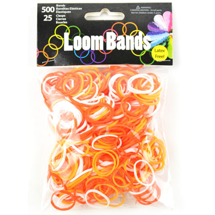 Loom bands - Orange Mix