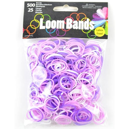 Loom bands - Purple Mix