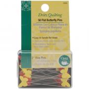 Colored Flat Head Pins - 50 pieces