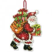 Santa with Bag Ornaments