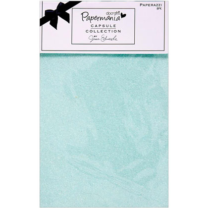 Papermania Burleigh Blue Paperazzi Paper Pack 8.5x8.5\"