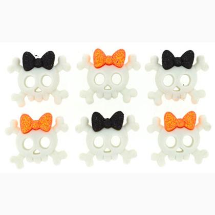 Spooky Skulls and Bows - 7468