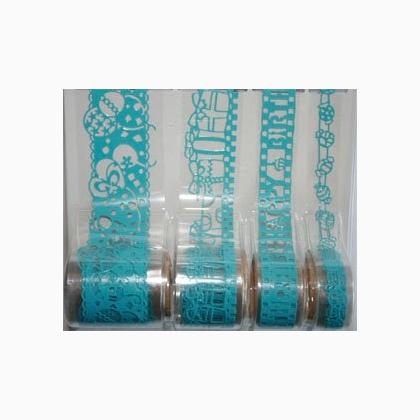 Birthday lace Sticker - Blue