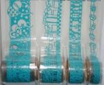 Birthday lace Sticker - Blue