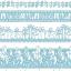 Birthday lace Sticker - Blue