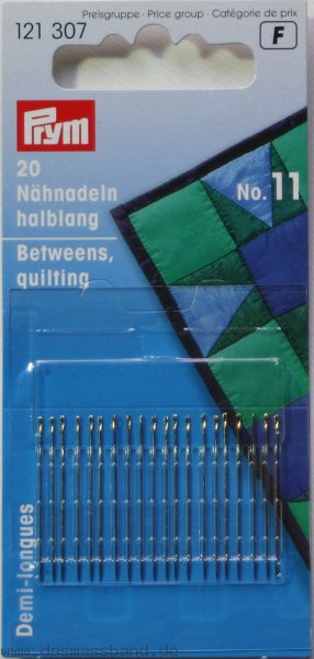 Quilting needles no. 11