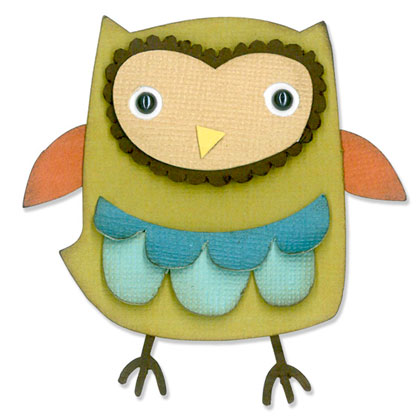 Sizzix Thinlits Die Set 9PK - Owl