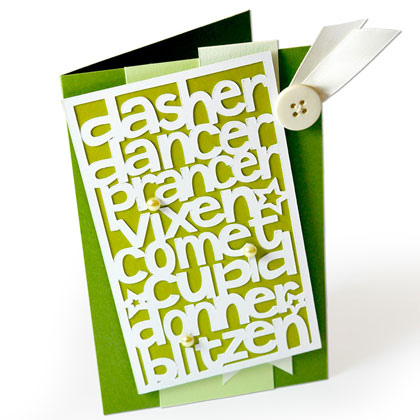 Sizzix Thinlits Die - Reindeer Names