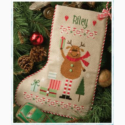 Reindeer Stocking (w/chm)