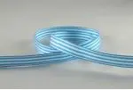 Striped Ribbon 10mm - Turquoise/White