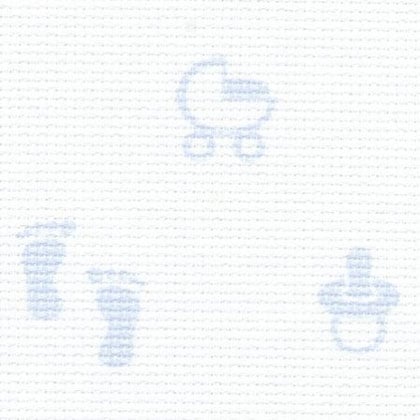Aida 14 count Baby Aida - Blue