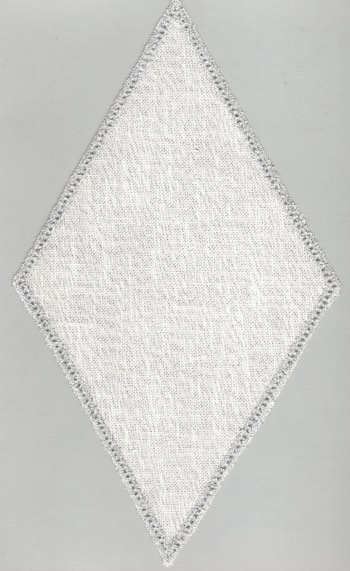 Diamond Doily - Silver Lurex