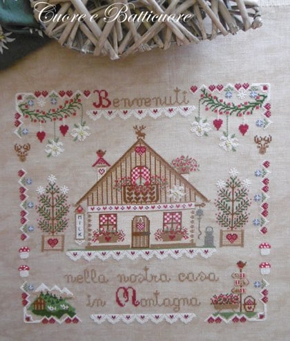 Secluded Cottage Counted Cross Stitch Patterns Chart Needlework DIY 