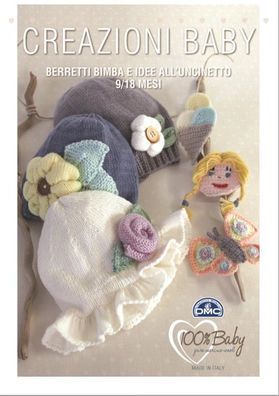 Leaflet \"Creazioni Baby\" - Berretti Bimba 9/18 mesi