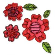 Sizzix Framelits Die Set 8PK w/Stamps - Flowers #5