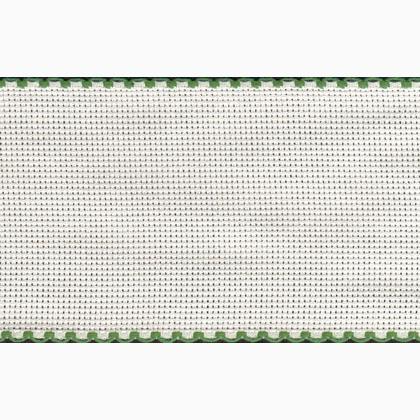 Classic 8 cm - White Green border