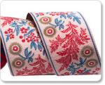 Jacquard Passementarie - Red Garland on Pink - 38 mm
