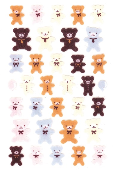 3d teddy sales bear stickers