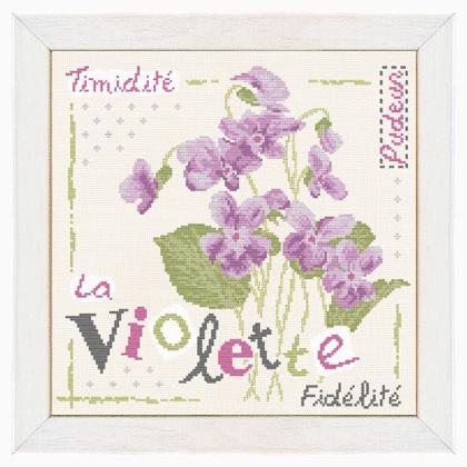 La Violette de Lilipoints - Grilles Point de Croix - Grilles Point de ...