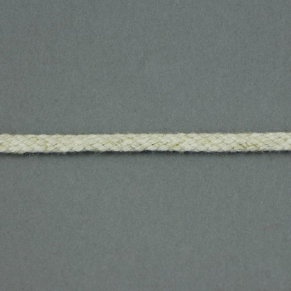 Large flat braided herringbone ribbon - Ecru