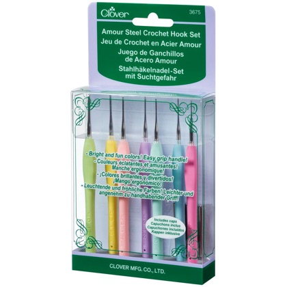 Amour Crochet Hook Set - Pastel From Clover - Knitting and