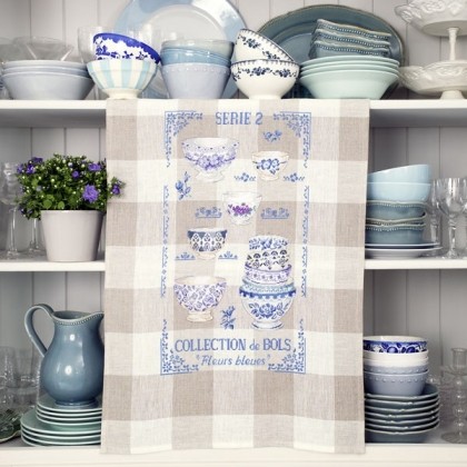 Torchon «Collection de bols N°2» - Linen