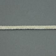 Large flat braided herringbone ribbon - Ecru