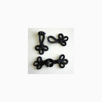 Frog fastenings 65 mm - Grey
