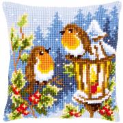 Cushion - Christmas Robins