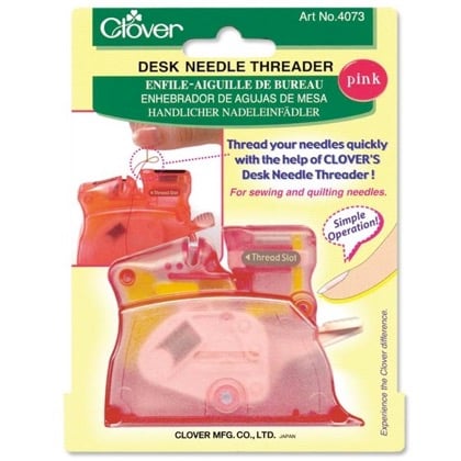 Desk Needle Threader - Pink