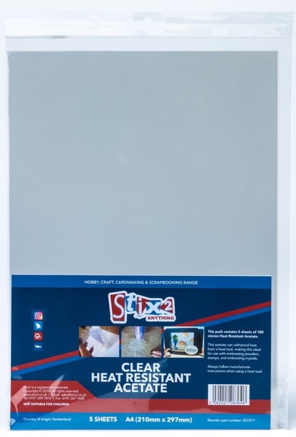 Stix2 5 x A4 Clear Project Acetate