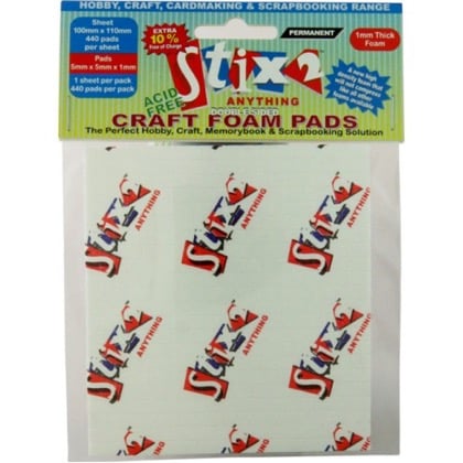 Craft Foam Pads 5mm x 5mm x 1mm