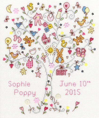 Kit Point De Croix Bothy Threads “Love Is” – Modèle 26x26cm Sur Aida 14ct