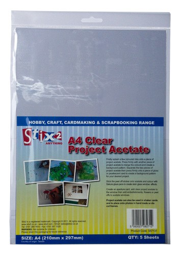 Clear Project Acetate Sheets