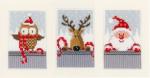 Three Paintings - Christmas Buddies I