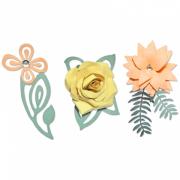 Sizzix Thinlits Plus Die Set 5PK - Love Birds 3-D Floral
